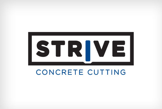 Strive Concrete Cutting Logo Concept