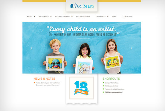 Art Steps Website & CMS