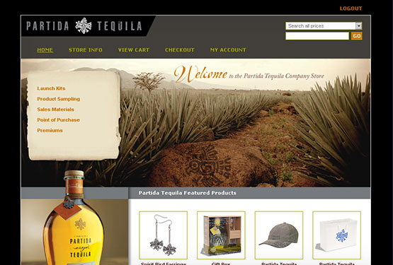 Partida Tequila eCommerce Website