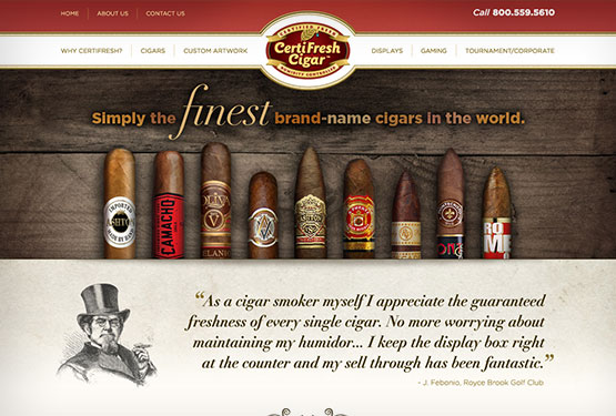 Certifresh Cigar Website