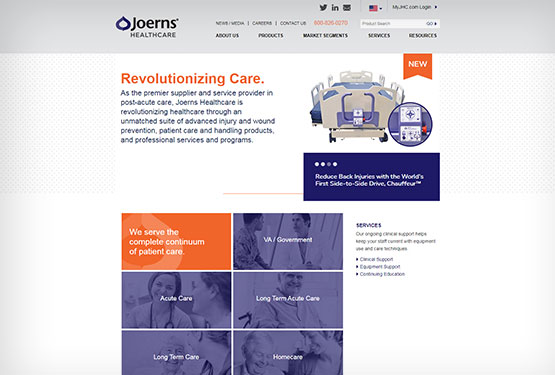 Joerns Healthcare Website & CMS