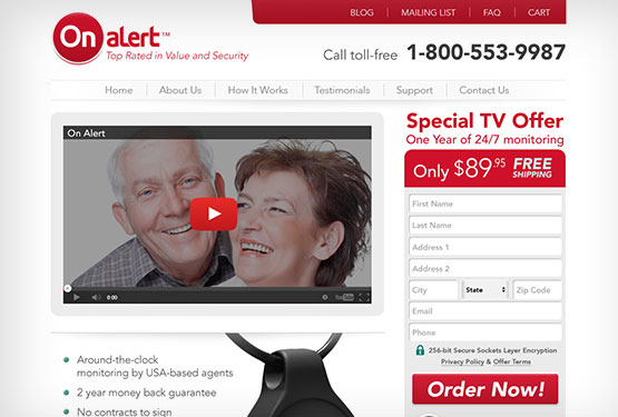 OnAlert eCommerce Website